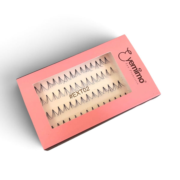 EXT02 - Cluster Eyelash Extensions (10-11mm - Black) – Eyemimo